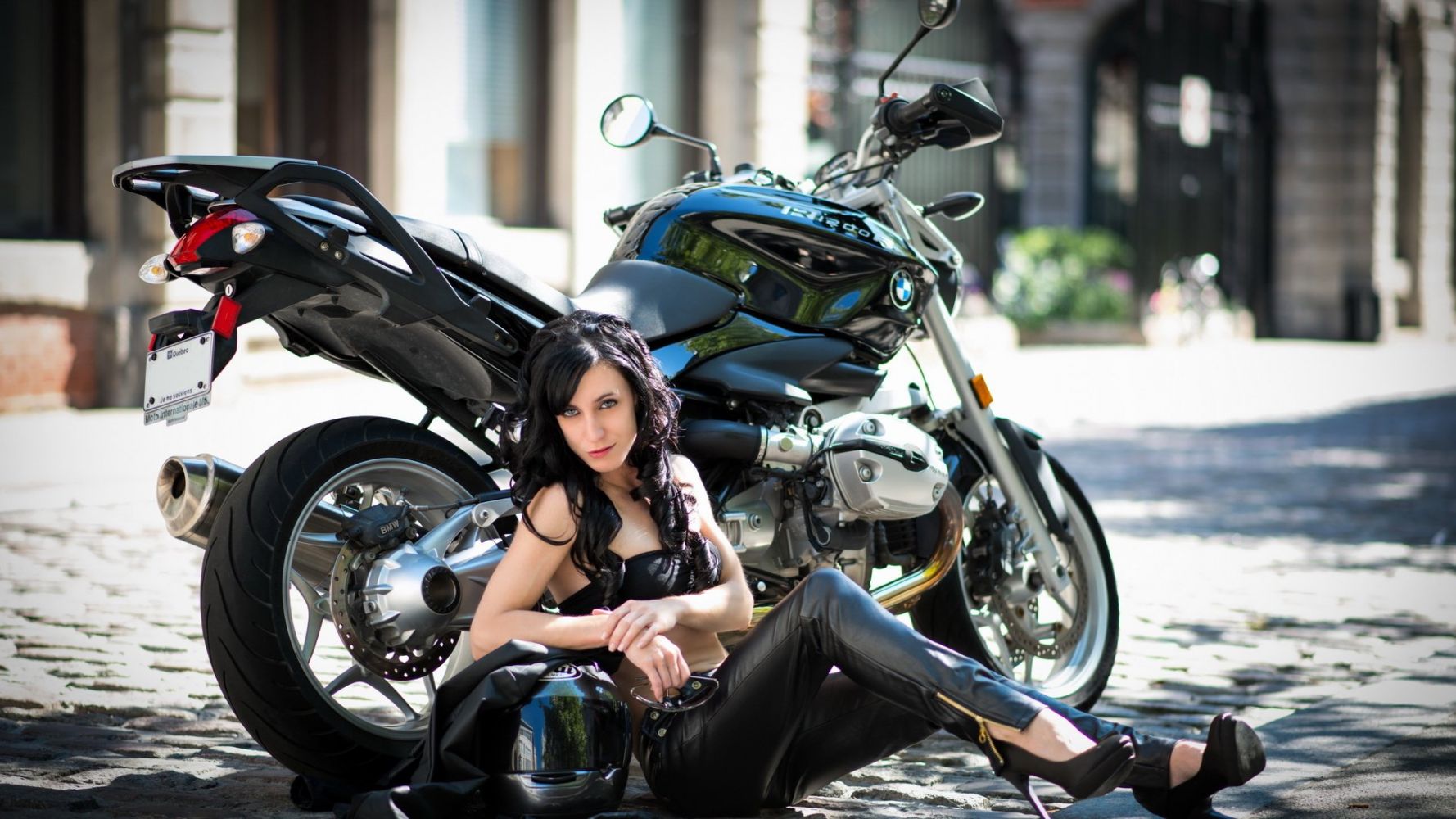 European women on bikes in Thimphu