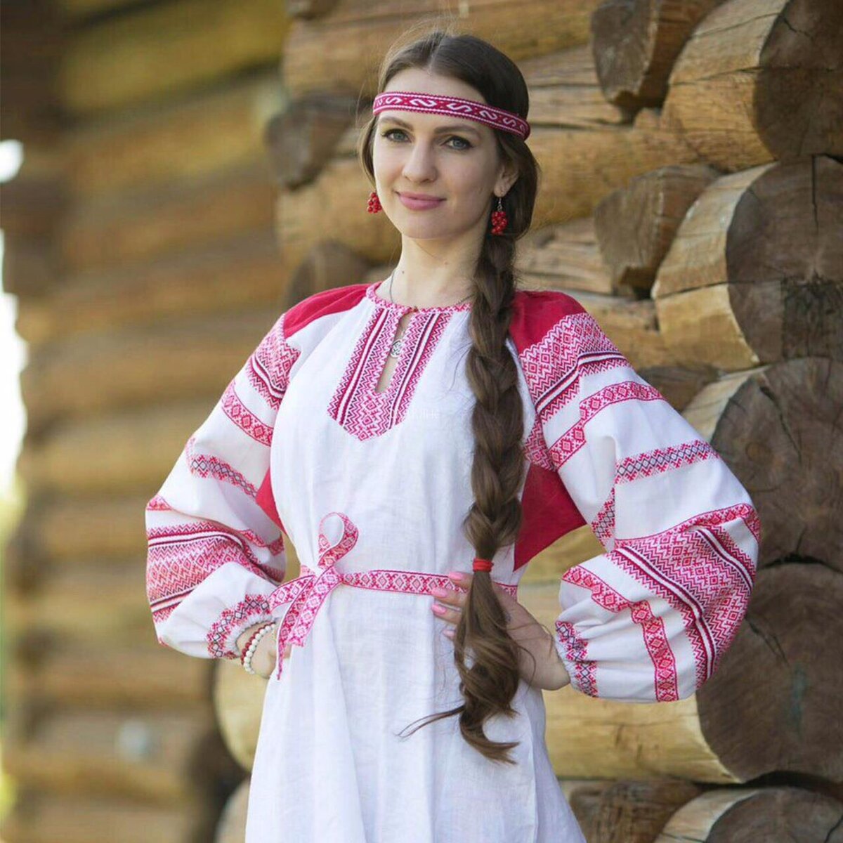 Girls in Slavic costumes in Thimphu