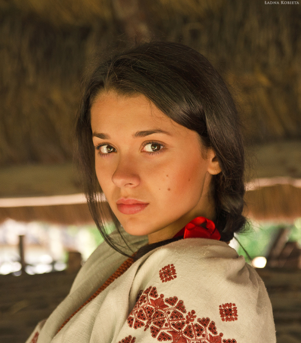Girls in Slavic costumes in Thimphu