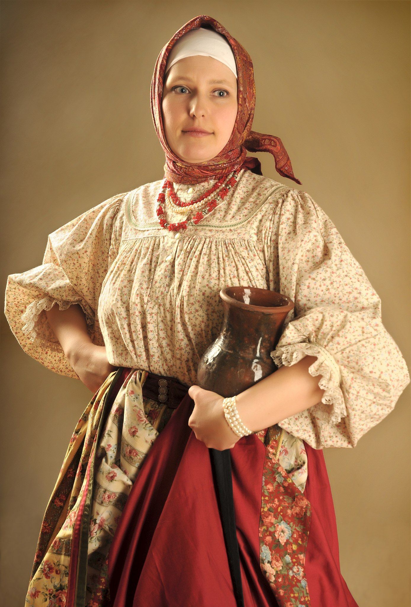 Girls in Slavic costumes in Thimphu