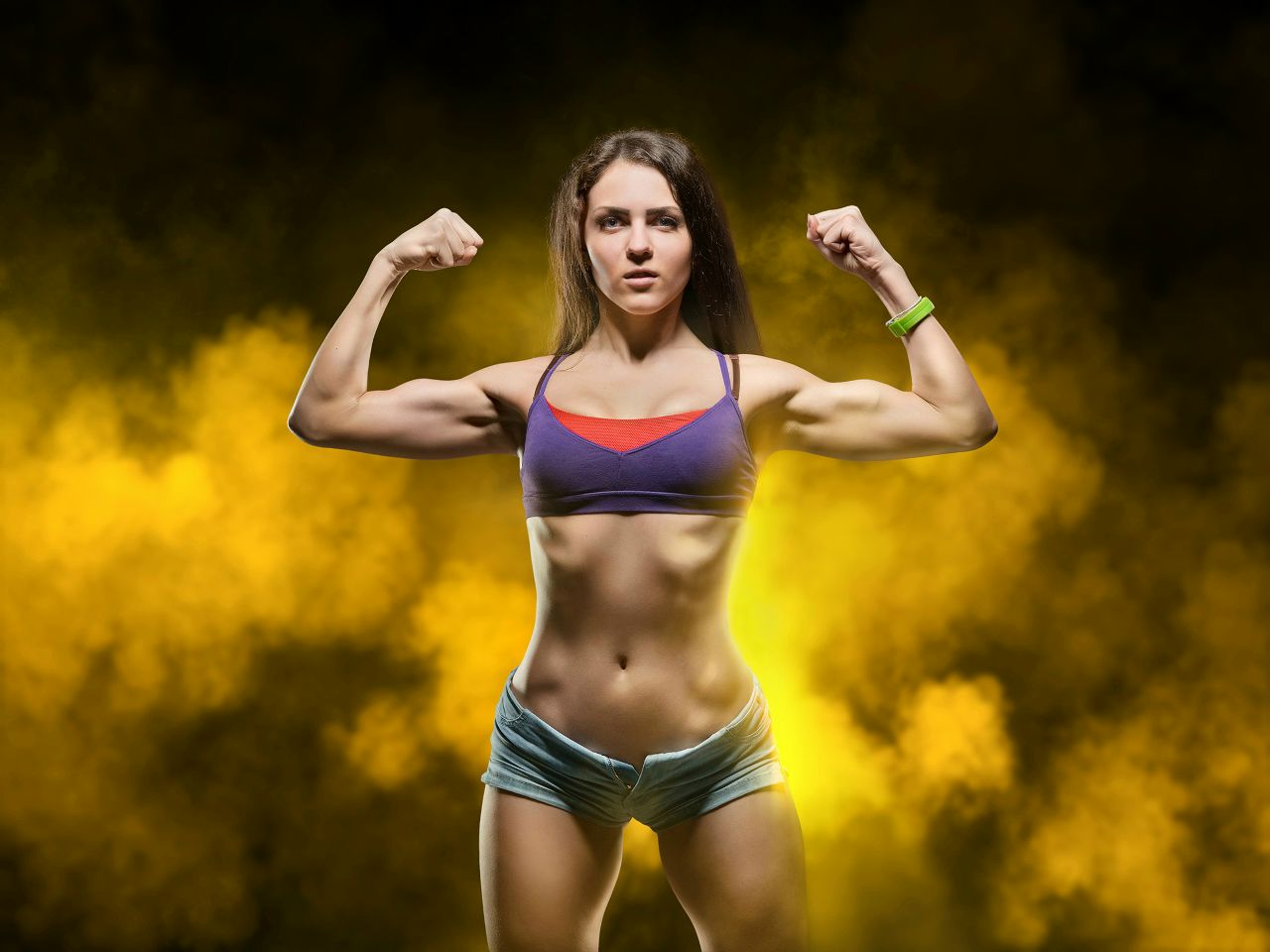 Athletic girls in Thimphu